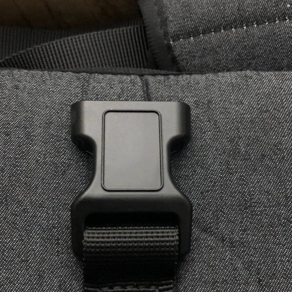 Gray Dog Seat Carrier with Secure Buckle Straps